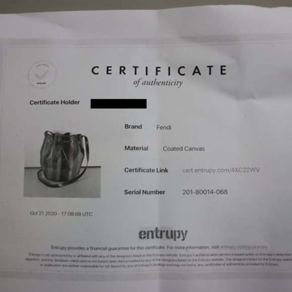 Fendi Drawstring Purse W/COA - Picture 14 of 14